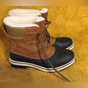 LIGHTLY WORN TAN/BROWN JBU BOOTS